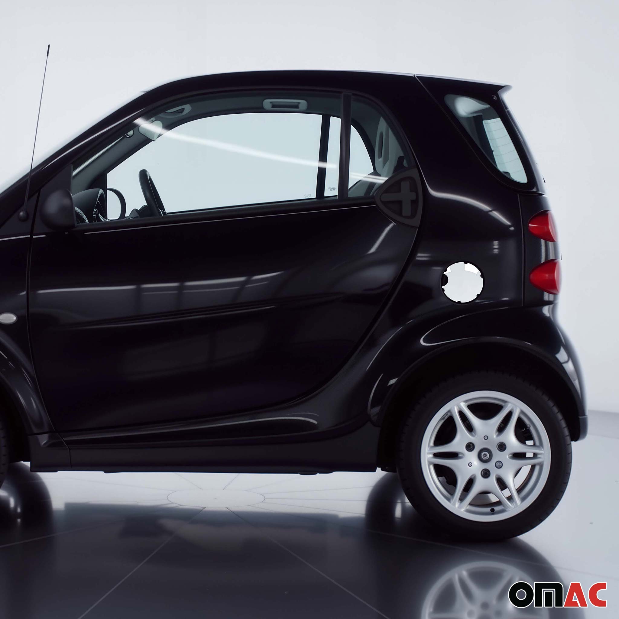 1998-2007 Smart ForTwo Fuel Caps Cover Gas Cap Cover Stainless Steel Silver 1Pc