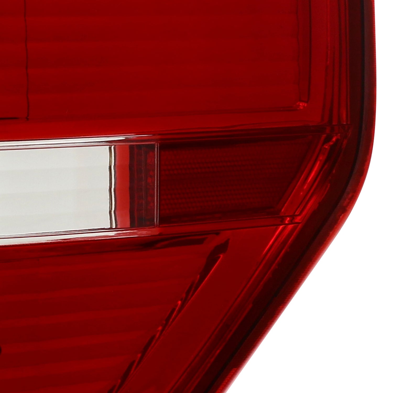 2009-2014 Ford F-150 LED Tail Lights - OZ Chrome Housing/Red Clear Lens