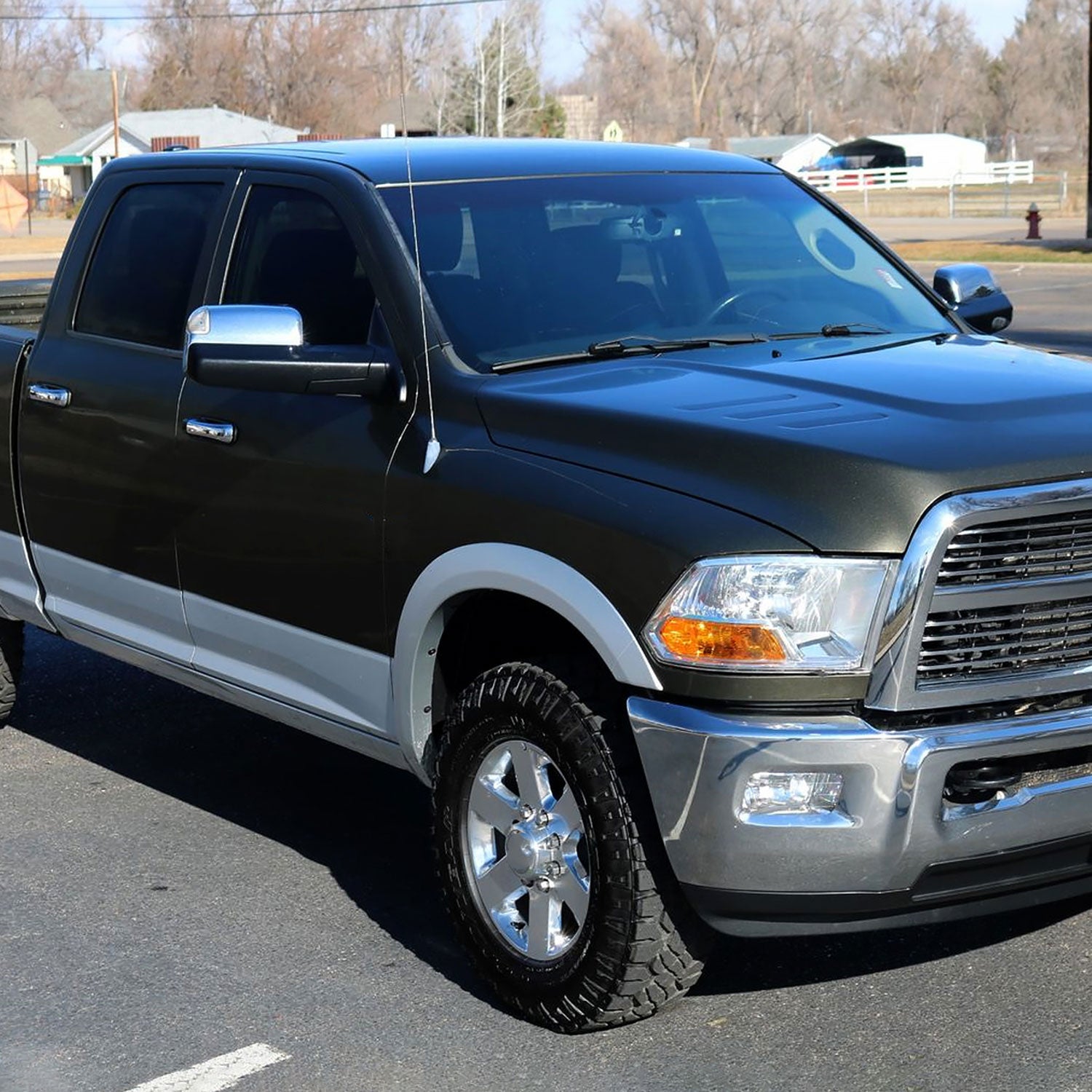 2019-2022 Ram 2500 3500 Chrome Manual Fold & Heated Side Mirror Passenger