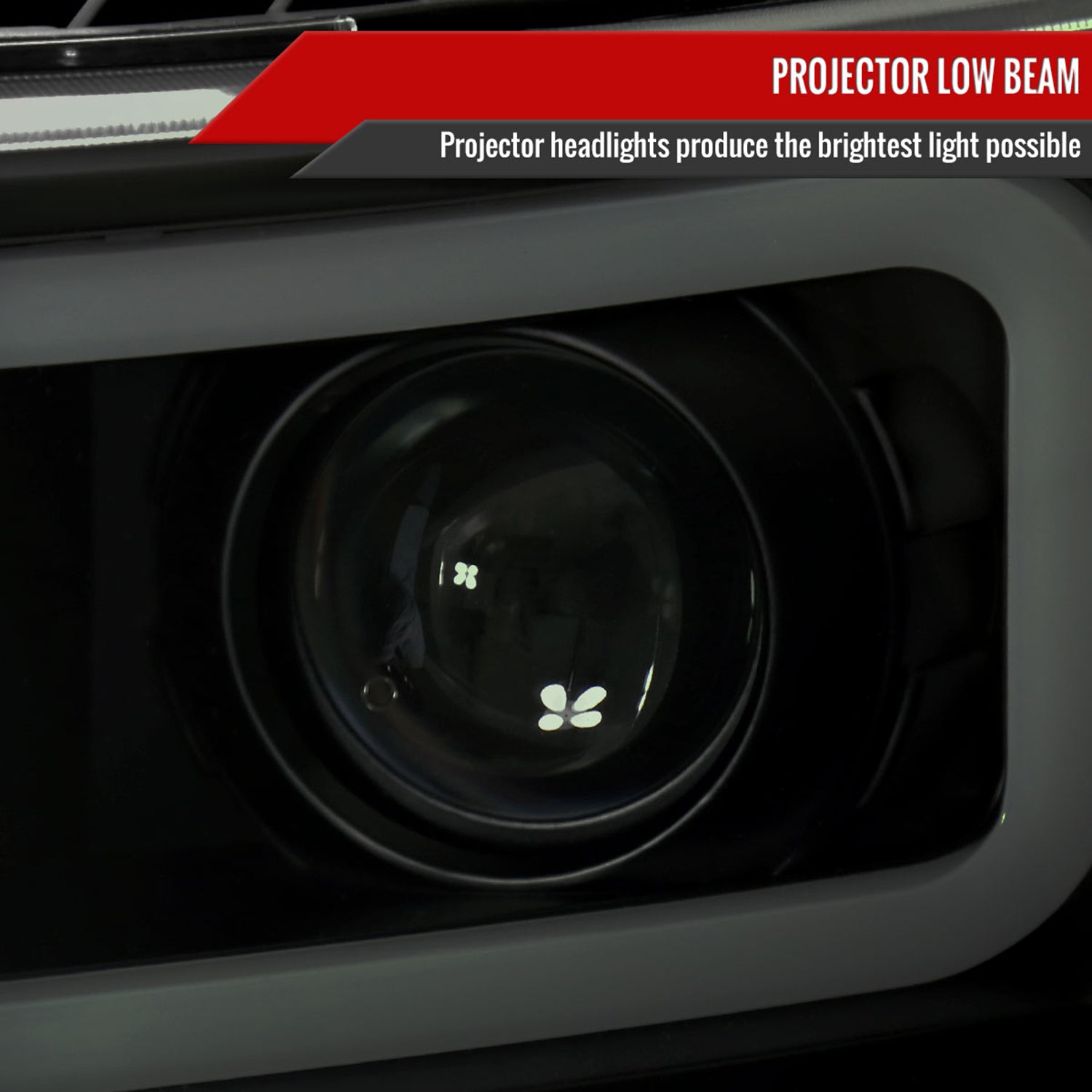 2007-2013 Chevy Silverado 1500 2500HD 3500HD LED C-Bar Headlights Black Smoke