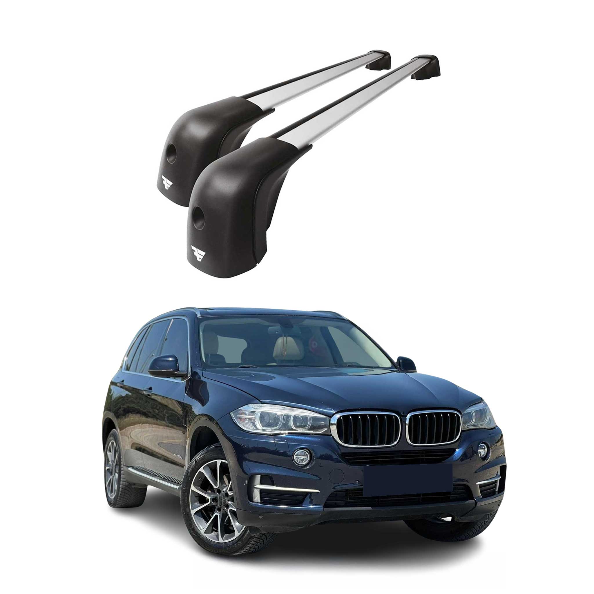 2014-2025 BMW X5 F15 / X5 G05 Roof Racks Cross Bars Silver