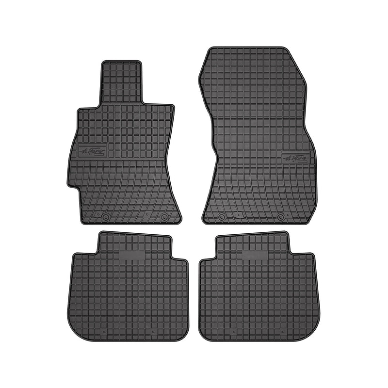 2006-2009 Subaru Legacy Floor Mats Liners Full Set All Weather Rubber Black