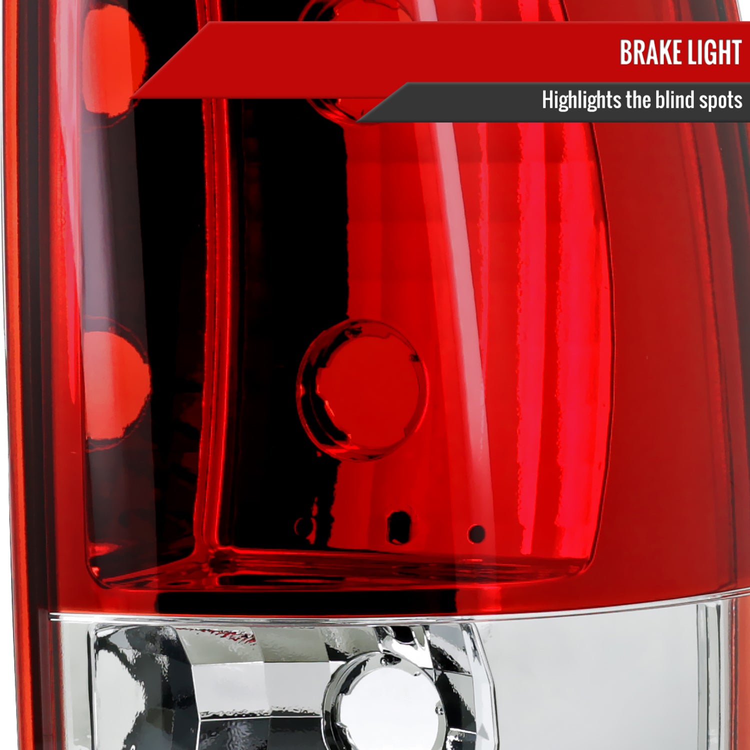 2000-2006 Chevy Suburban/Tahoe GMC Yukon/Yukon XL Tail Lights Chrome/Red Clear