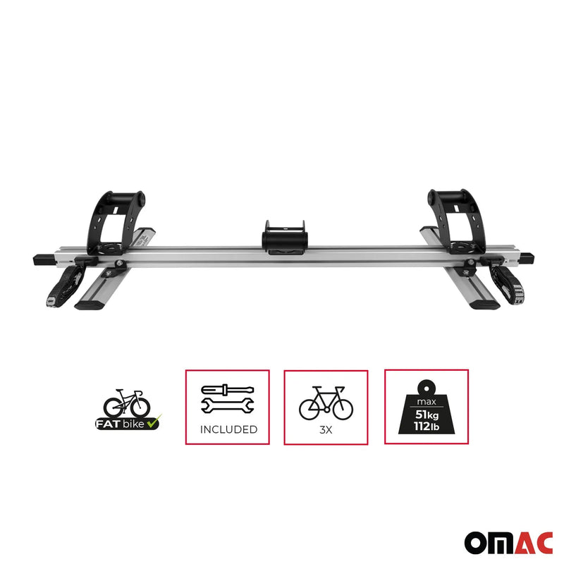 Ford F-Series 3 Bike Carrier Racks Interior Cargo Trunk Mount Alu