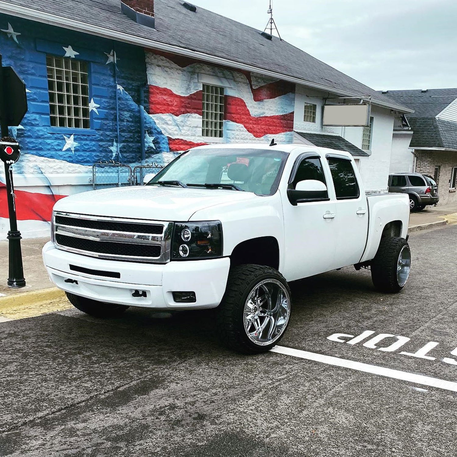 2007-2013 Chevy Silverado 1500 2500HD 3500HD Dual Halo Headlights Matte Black