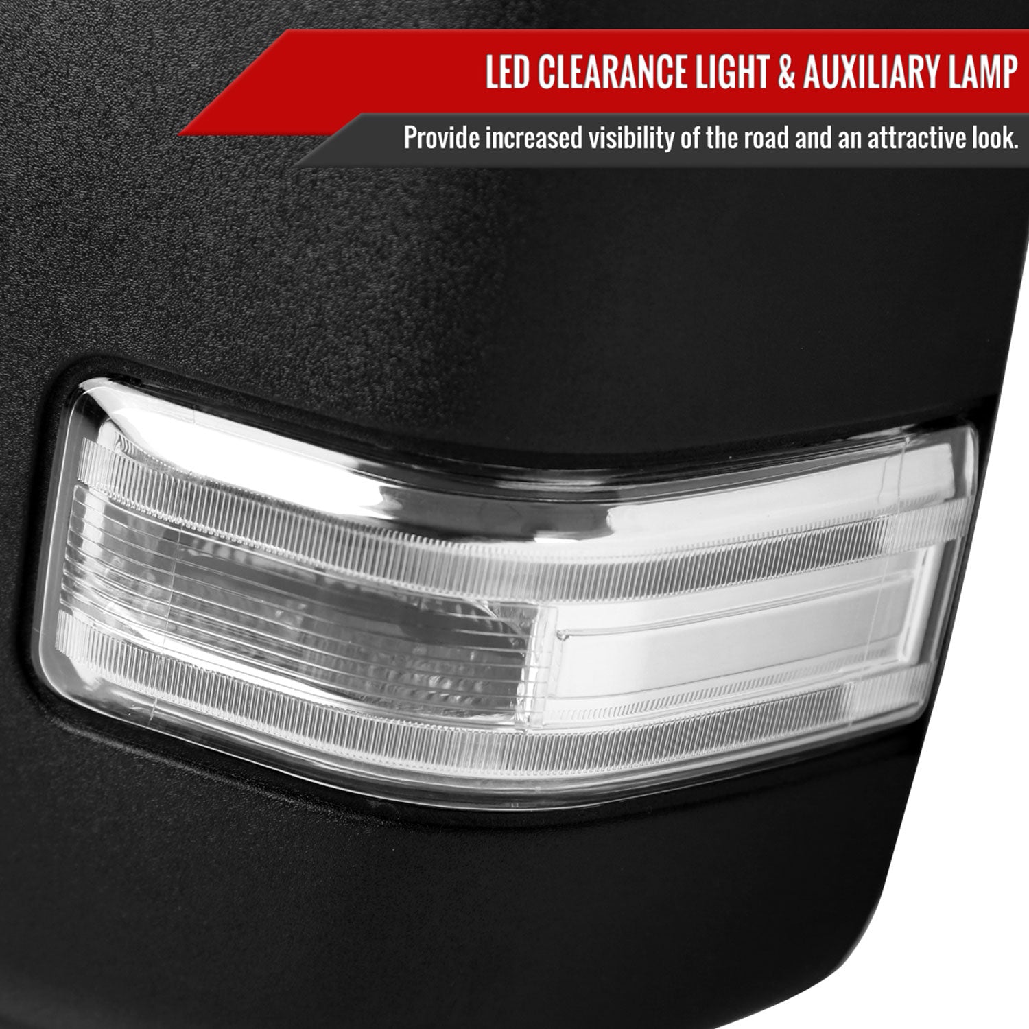 2017-2019 Ford F-250/350/450/550 Super Duty Heated & Manual Towing Mirrors