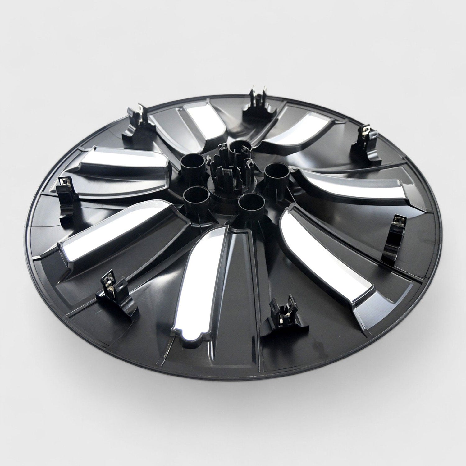 2020-2024 Tesla Y Wheel Cover Hubcaps Set Gloss Black 4Pcs ABS Plastic