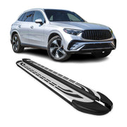 2023-2026 Mercedes GLC Class X254 Running Boards Side Steps Silver & Black