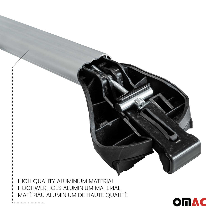 For Mitsubishi RVR 2011-2021 Roof Rack Cross Bars Silver Luggage Carrier 2 Pcs