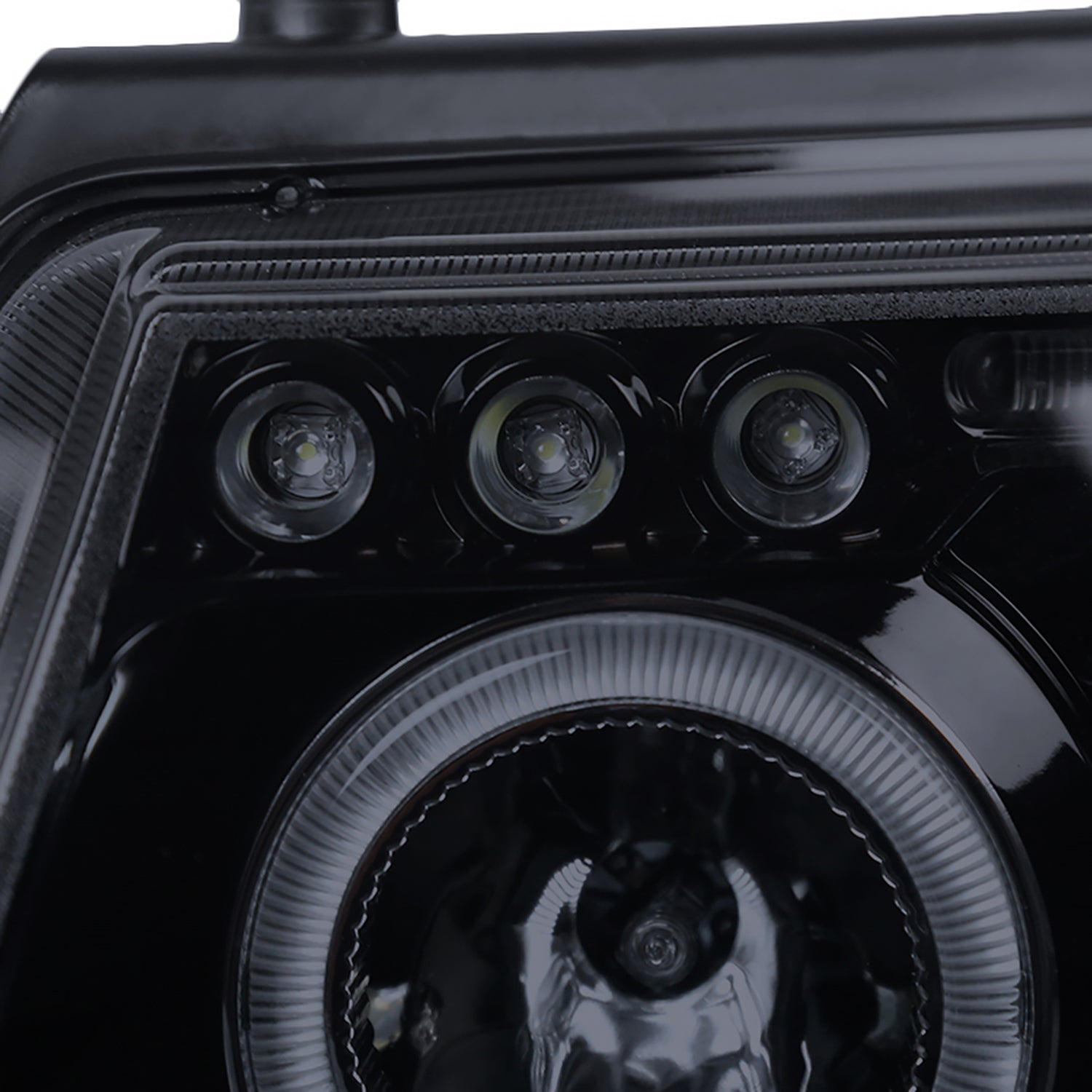 1997-2000 VW Passat Dual Halo Projector Headlights Glossy Black/Smoke Lens