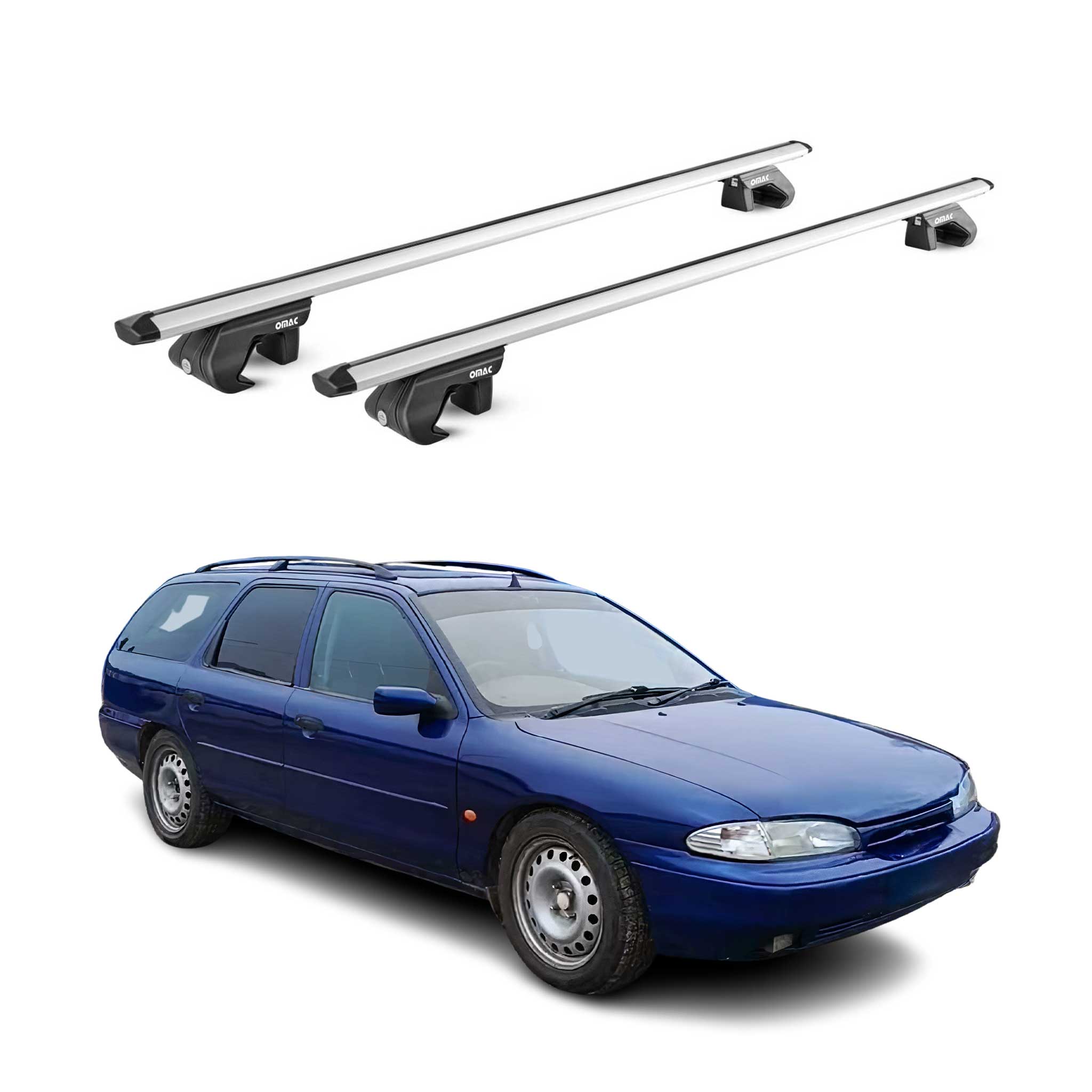 Roof Rack Cross Bars Luggage Carrier for Ford Fusion 2006-2012 Alu Grey 2Pcs