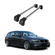 2004-2012 BMW 3 Series E90 Sedan E91 Touring Roof Rack Cross Bars Silver