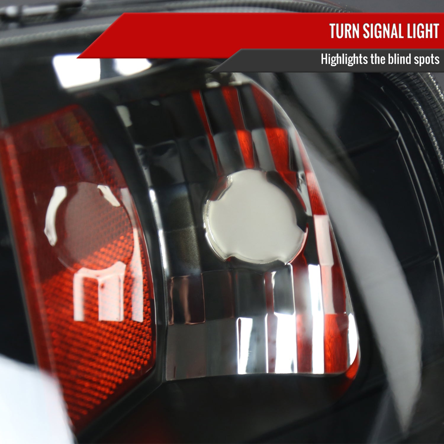 1997-2004 Ford F-150 / 1997-2002 Expedition Projector Headlights LED Light Smoke