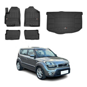 OMAC Floor Mats & Cargo Liners for Kia Soul 2010-2013 Lower Trunk
