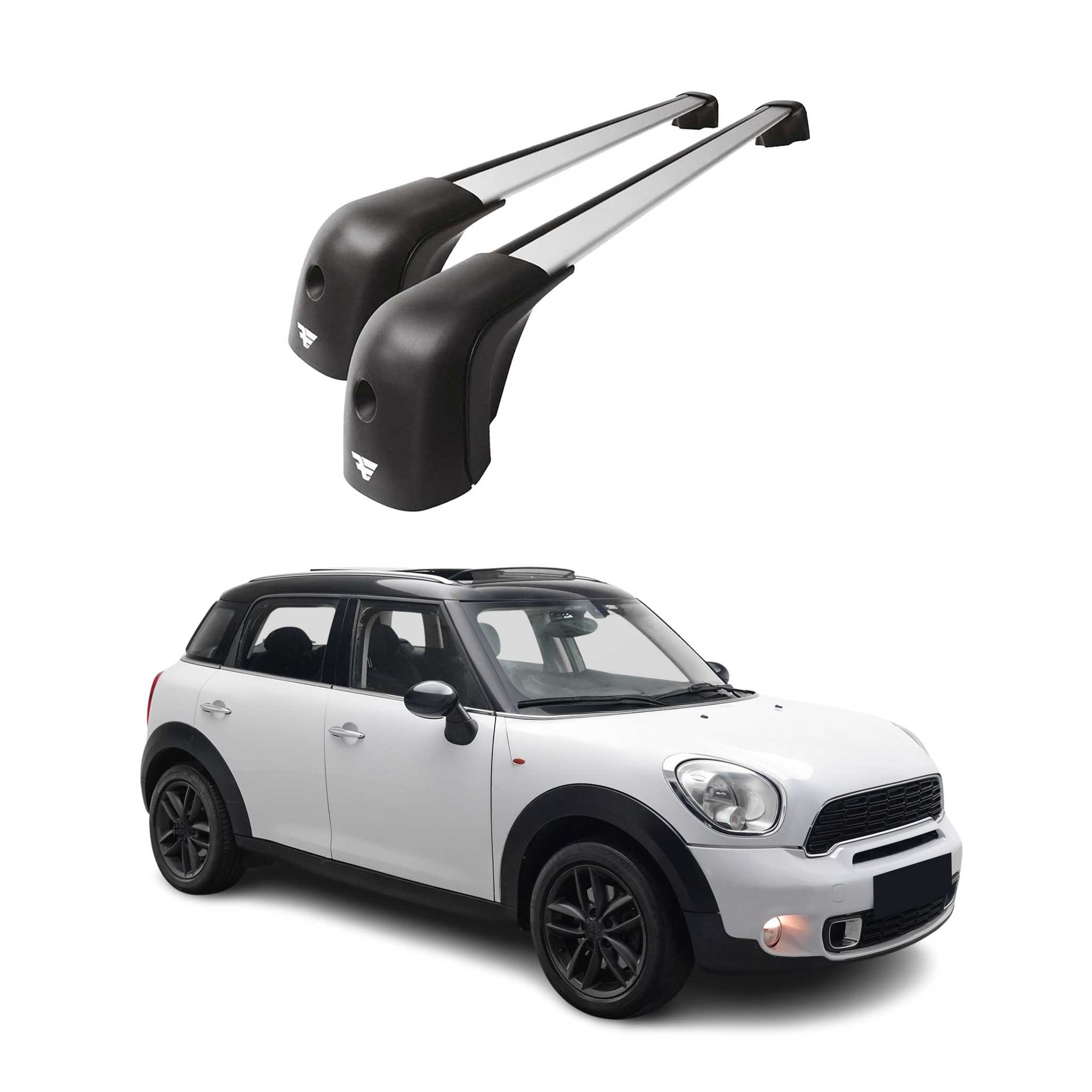 2011-2016 Mini Cooper Countryman R60 Roof Racks Cross Bars Silver