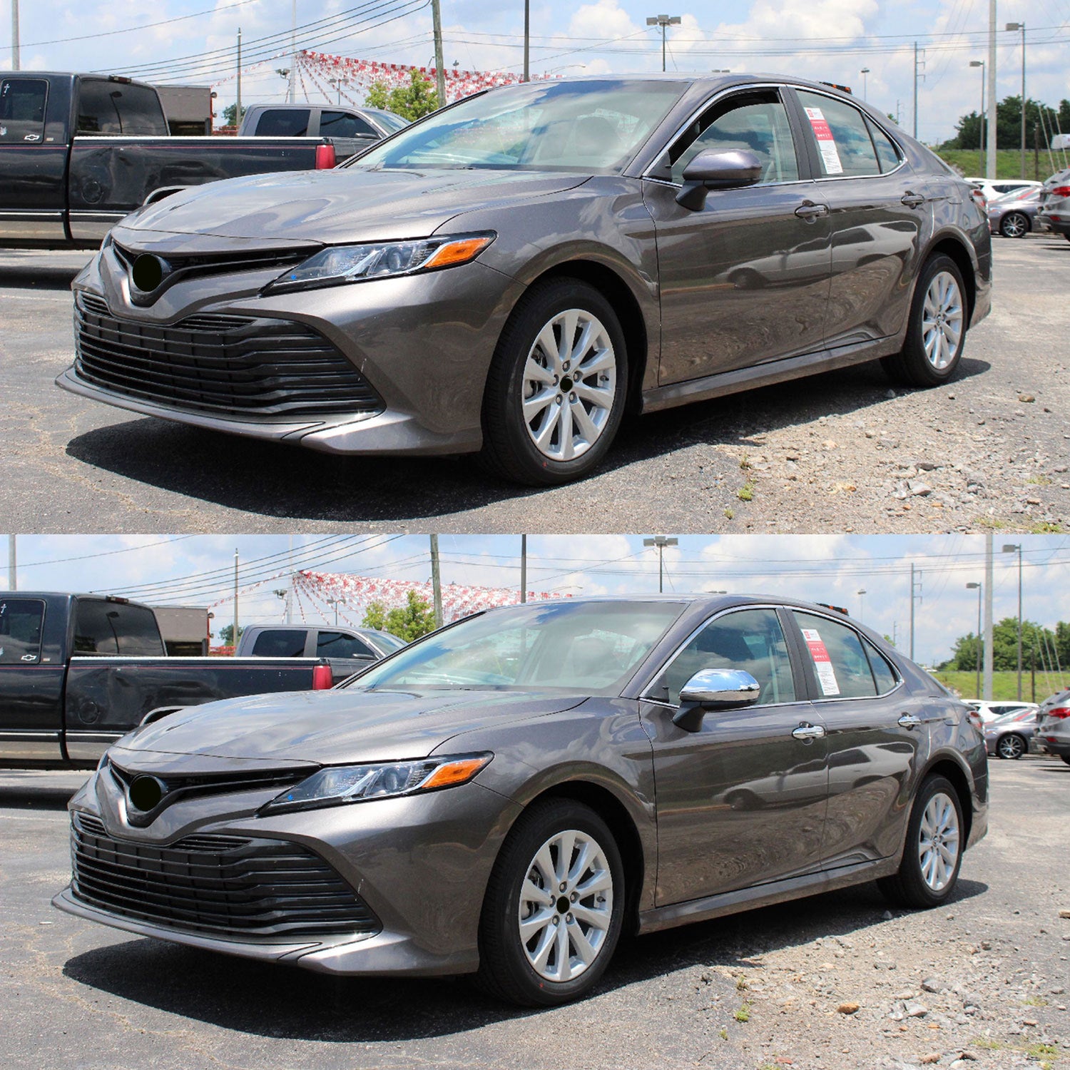 2017-2024 Toyota Prius Mirror Cover Caps Chrome 2Pcs ABS Plastic