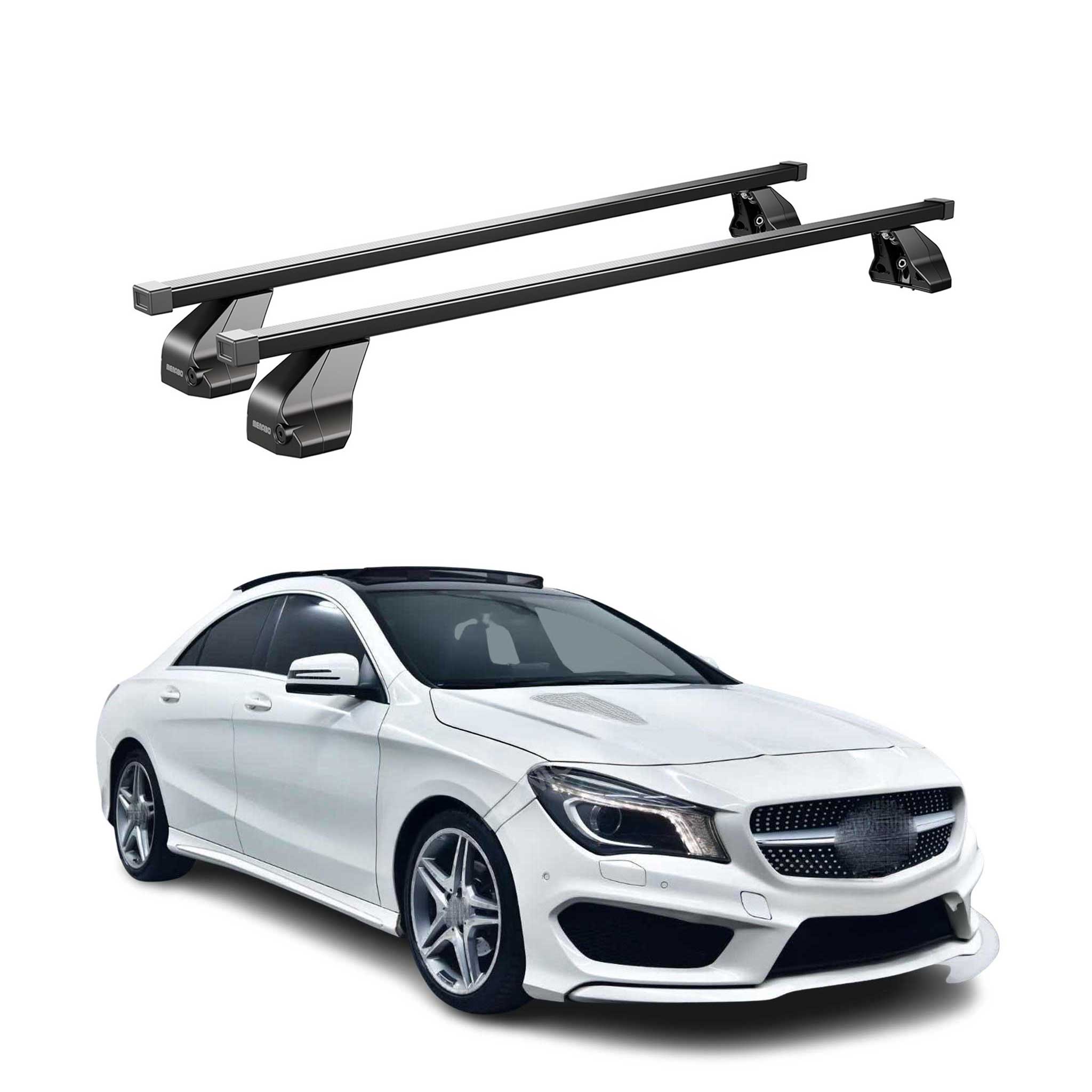 2013-2019 Mercedes CLA C117 Roof Rack Cross Bars Black