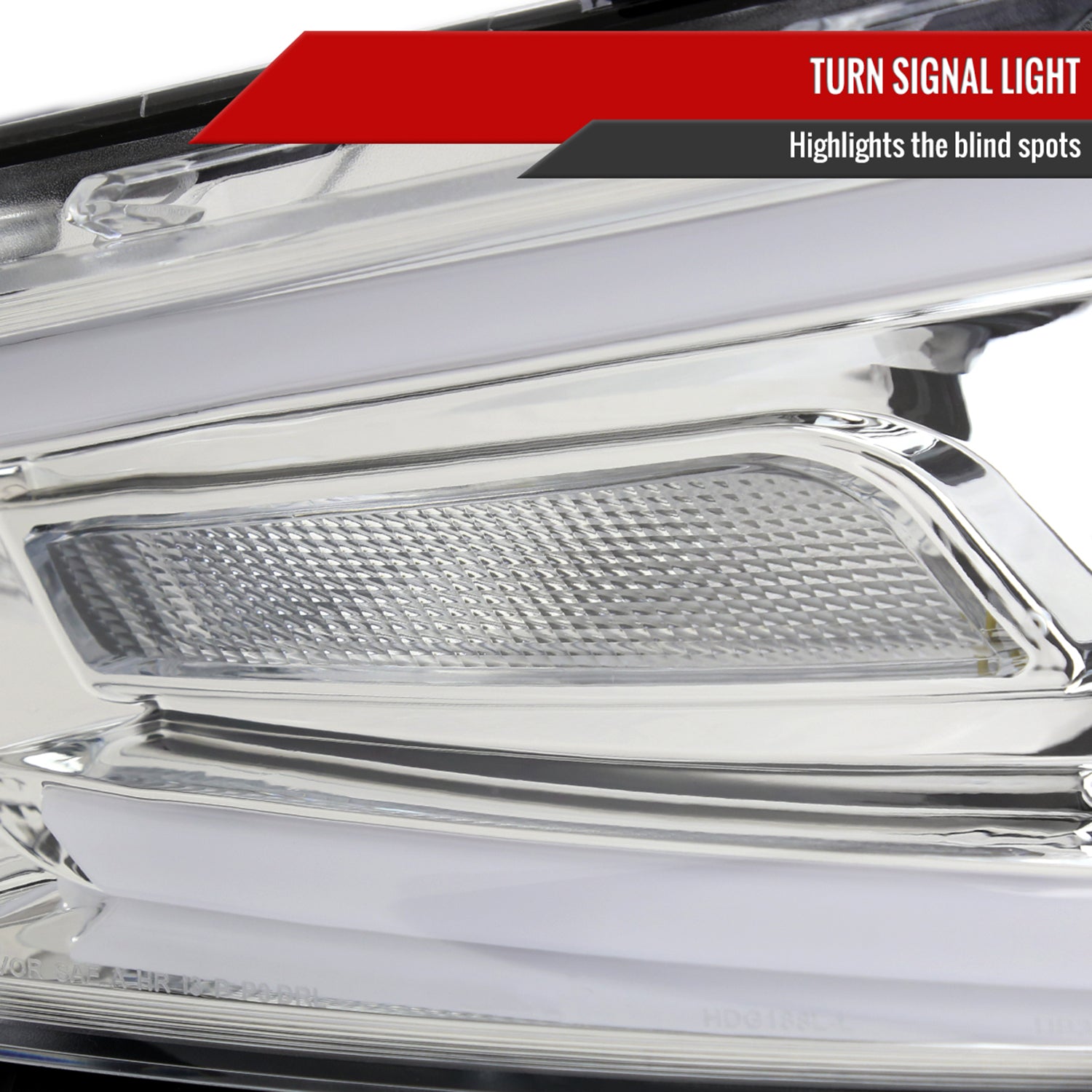 2013-2016 Dodge Dart Sequential Animated LED Bar Projector Headlights Chrome