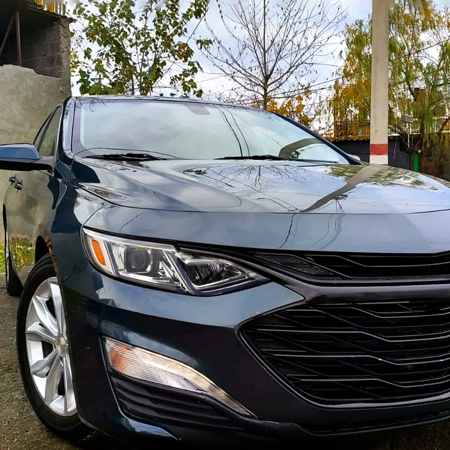 2019-2024 Chevy Malibu Full LED Projector Headlights Turn Signal Chrome