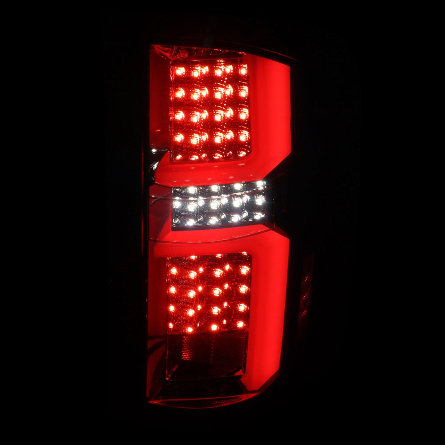 2007-2013 Chevy Silverado 1500 2500HD/3500HD LED Tail Lights Chrome/Smoke