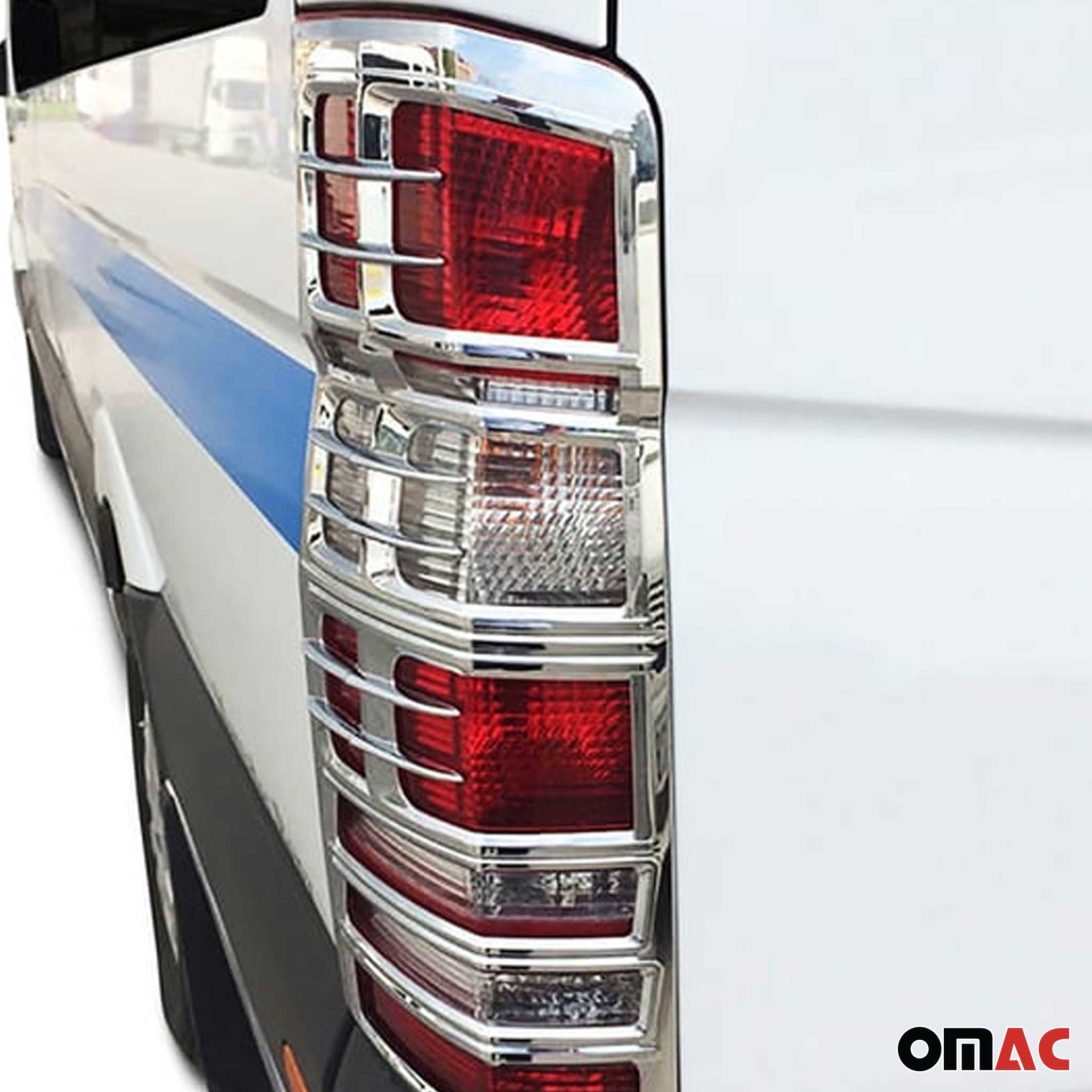 2006-2018 Mercedes Sprinter W906 Trunk Tail Light Trim Frame Chrome 2 Pcs