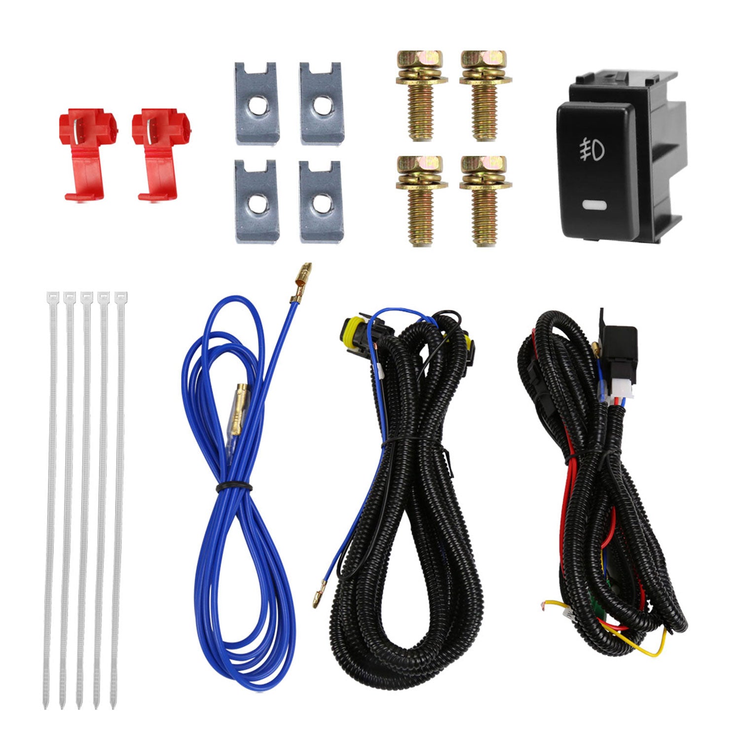 2009-2014 Nissan Maxima H11 Fog Lights Kit Switch & Wiring Harness Chrome