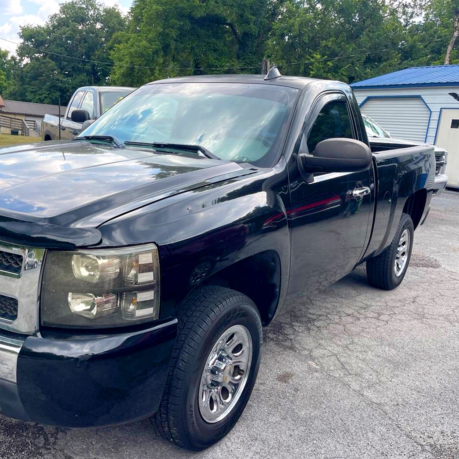 2007-2013 Chevy Silverado GMC Sierra Black Auto-Fold&Heated Side Mirror Driver