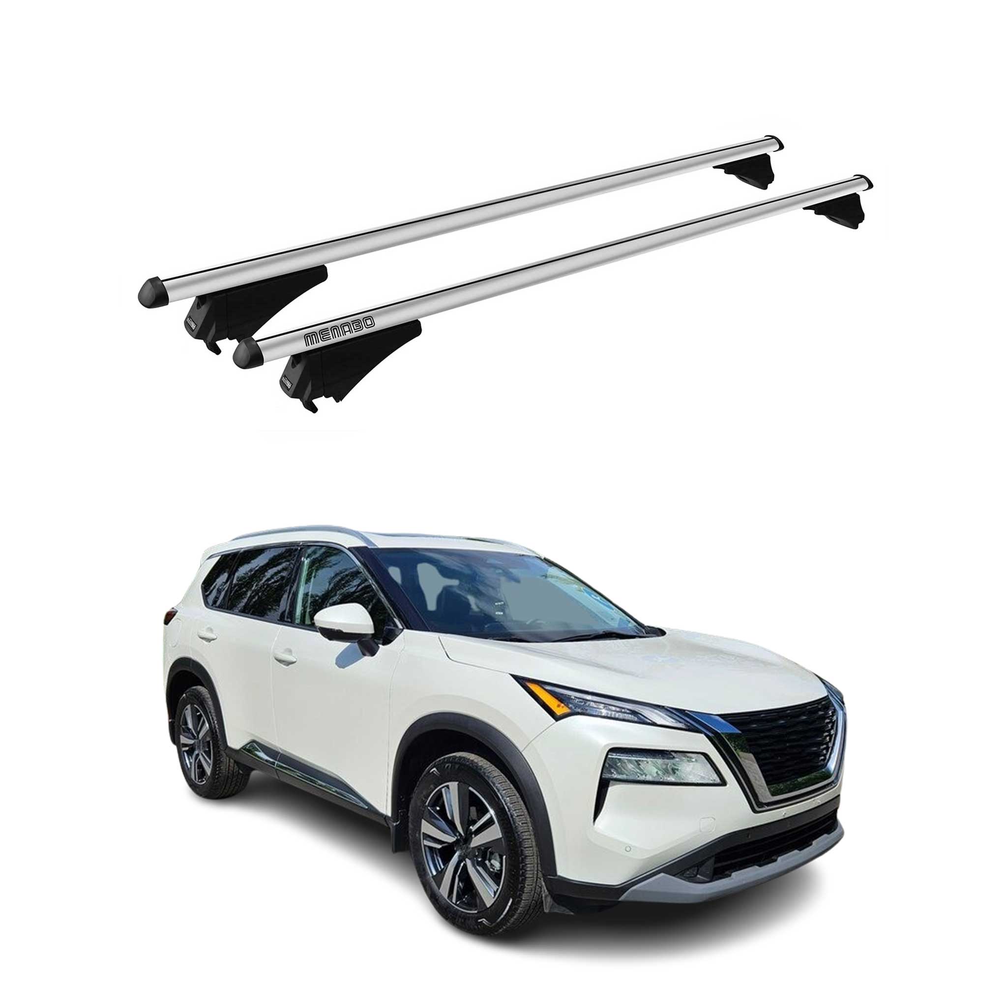 2021-2026 Nissan Rogue Roof Rack Cross Bars Luggage Carrier Silver 2Pcs