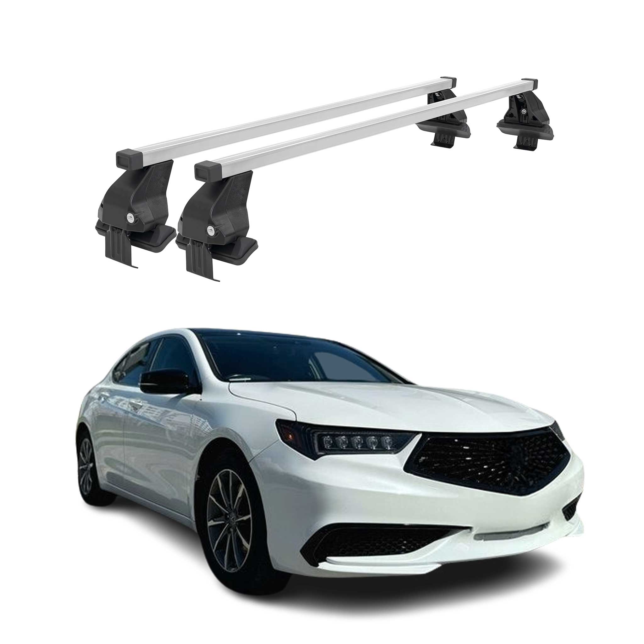 2015-2020 Acura TLX Roof Rack Cross Bars Silver