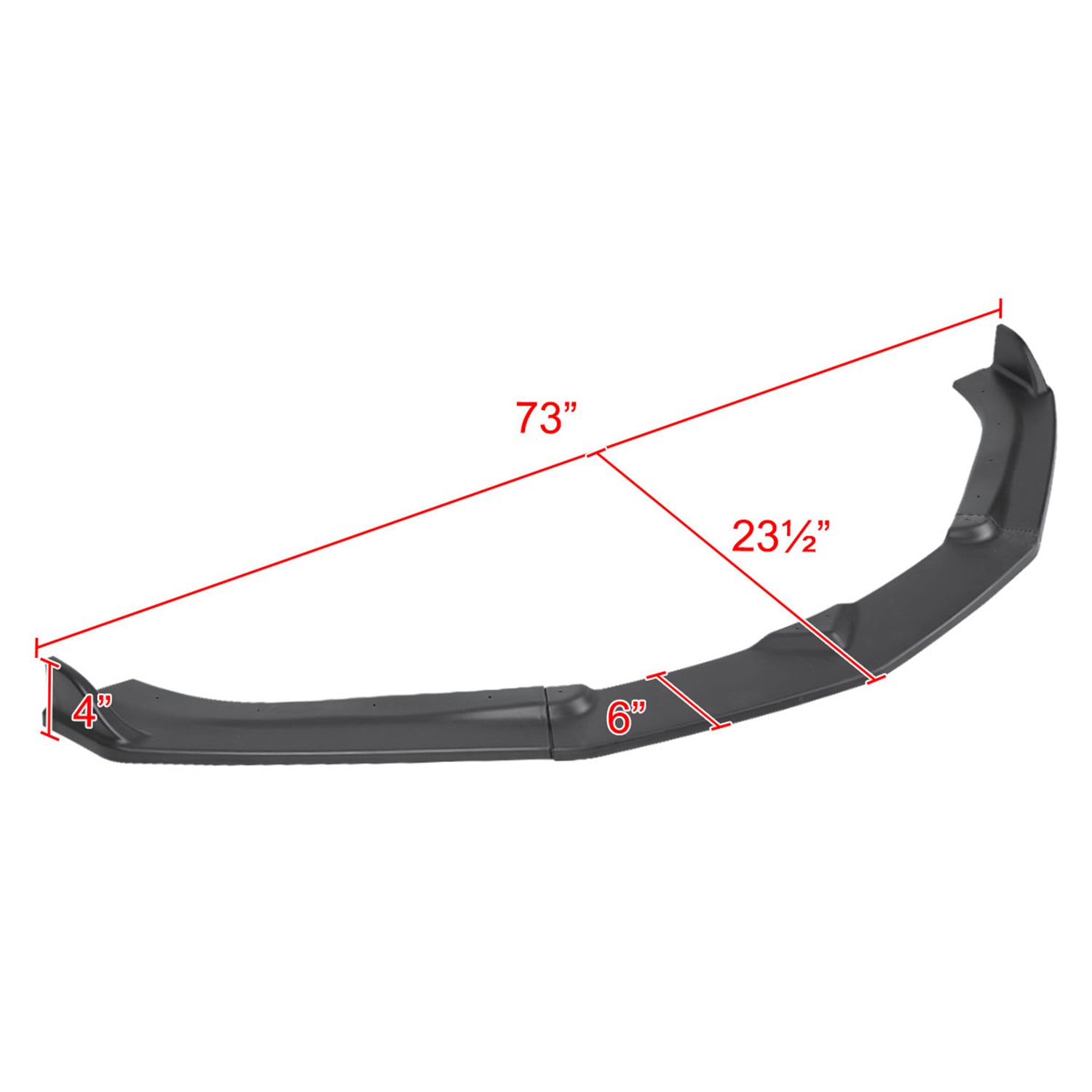 2016-2018 Chevy Camaro Matte Black Polypropylene 3Pcs Front Bumper Lip Set