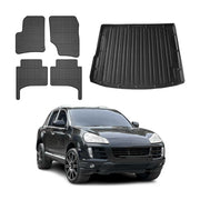 2004-2010 Volkswagen Touareg Floor Mats & Cargo Liner Full Set All Weather Black
