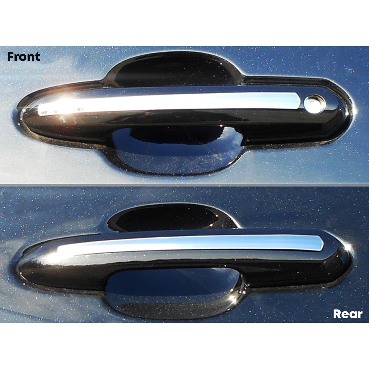2019-2025 Toyota RAV4 Stainless Steel Door Handle Accent 4Pc