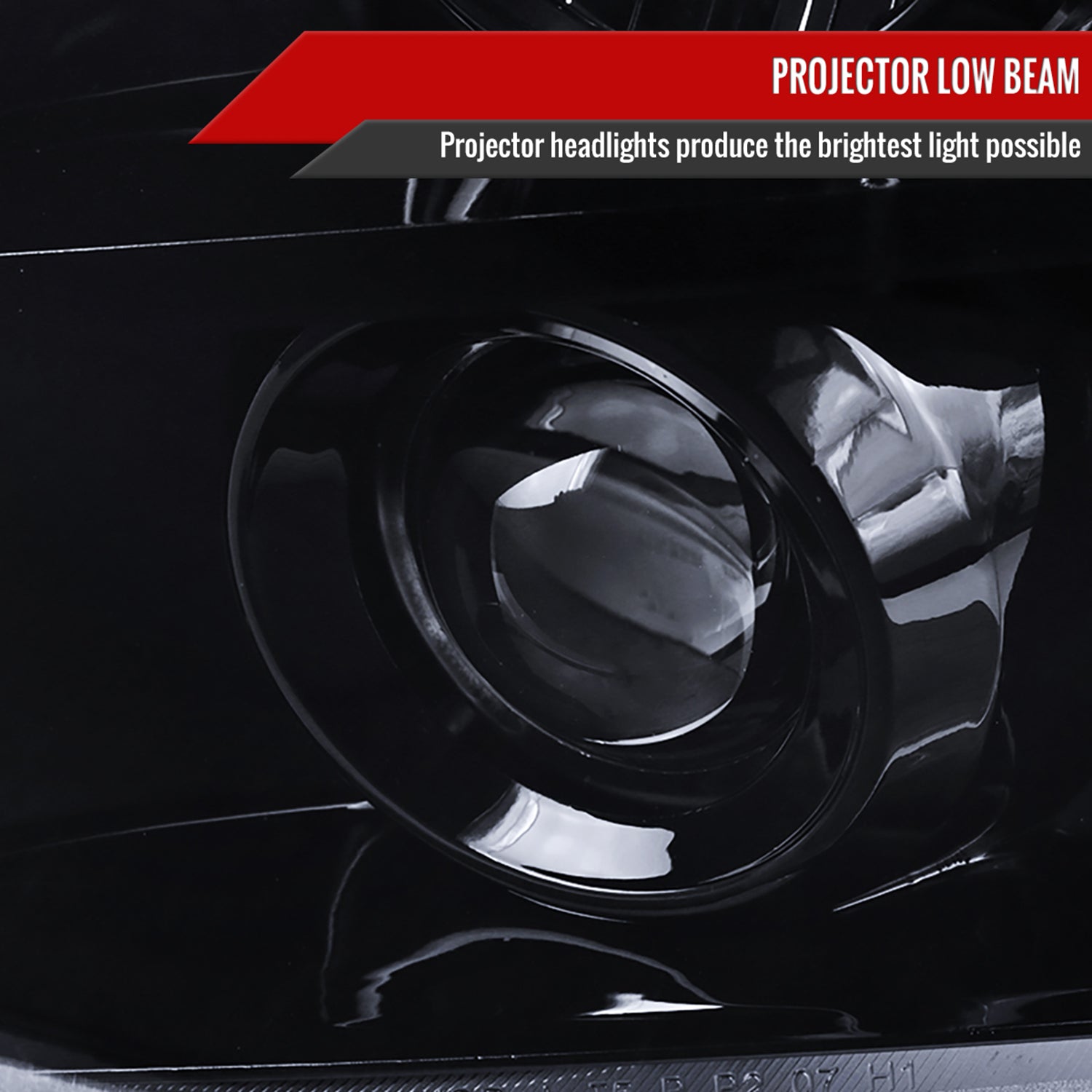 2007-2014 GMC Yukon/Yukon XL Projector Headlights Glossy Black/Smoke Lens