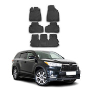 2014-2019 Toyota Highlander Floor Mats Liners Full Set All Weather Black