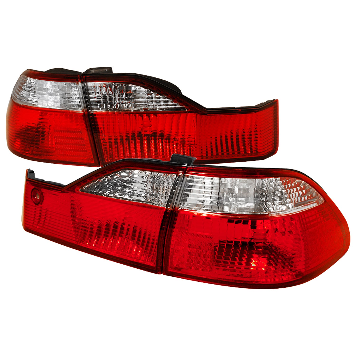 1998-2000 Honda Accord Sedan Red/Clear Tail Lights