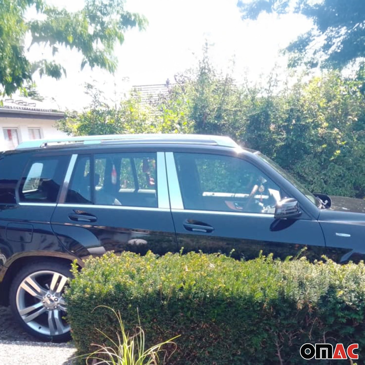 2009-2015 Mercedes GLK Class X204 Window B Pillar Posts Door Trim Stainless Steel 6x