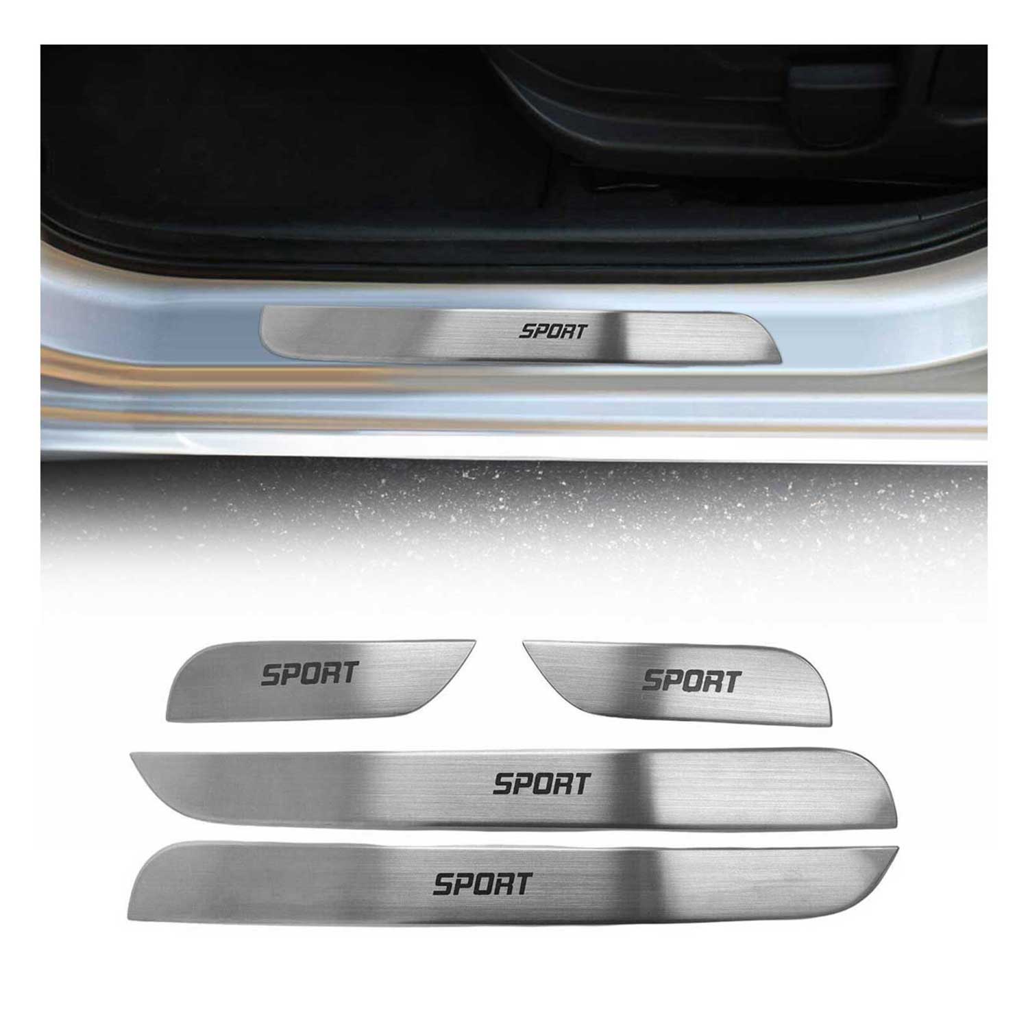 2018-2026 Volvo XC60 Door Sill Scuff Plate Scratch Protector Sport Stainless Steel 4x