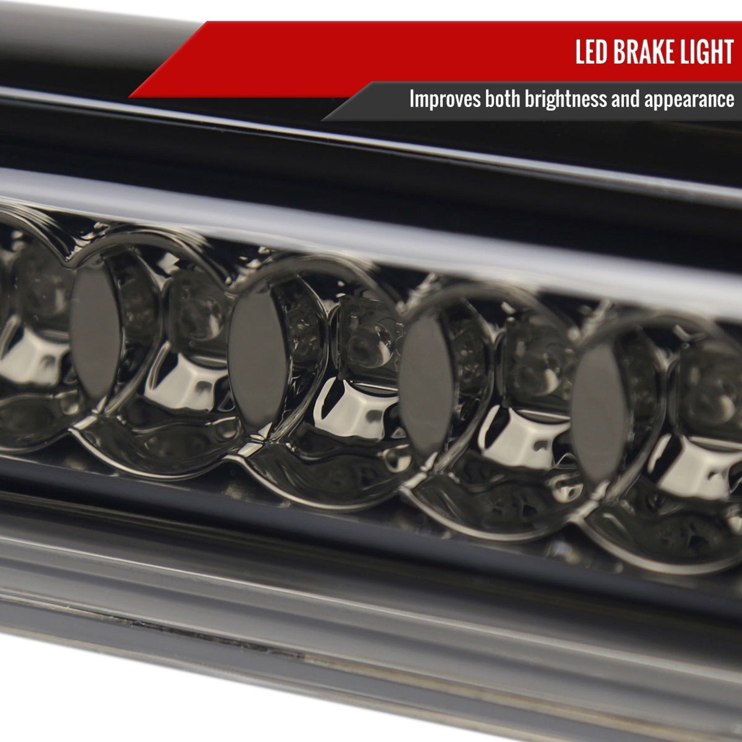 2004-2015 Nissan Titan LED 3rd Brake Light Chrome Housing/Smoke Lens