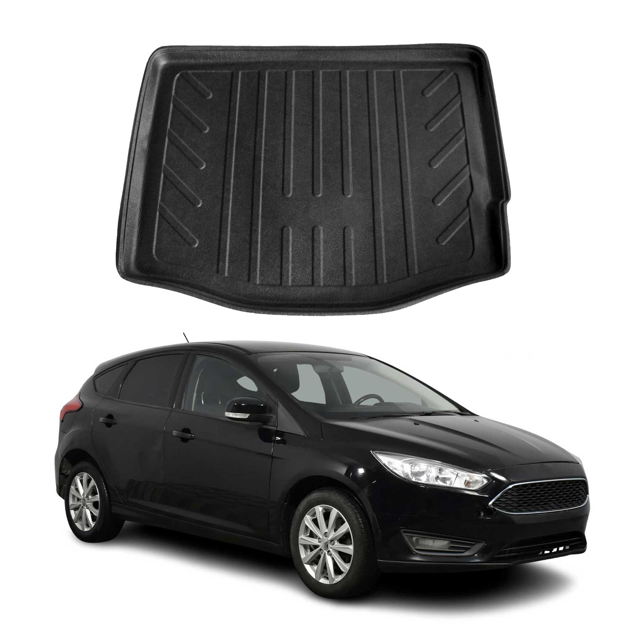 2012-2018 Ford Focus Hatchback Cargo Liner Trunk Mat All Weather Black