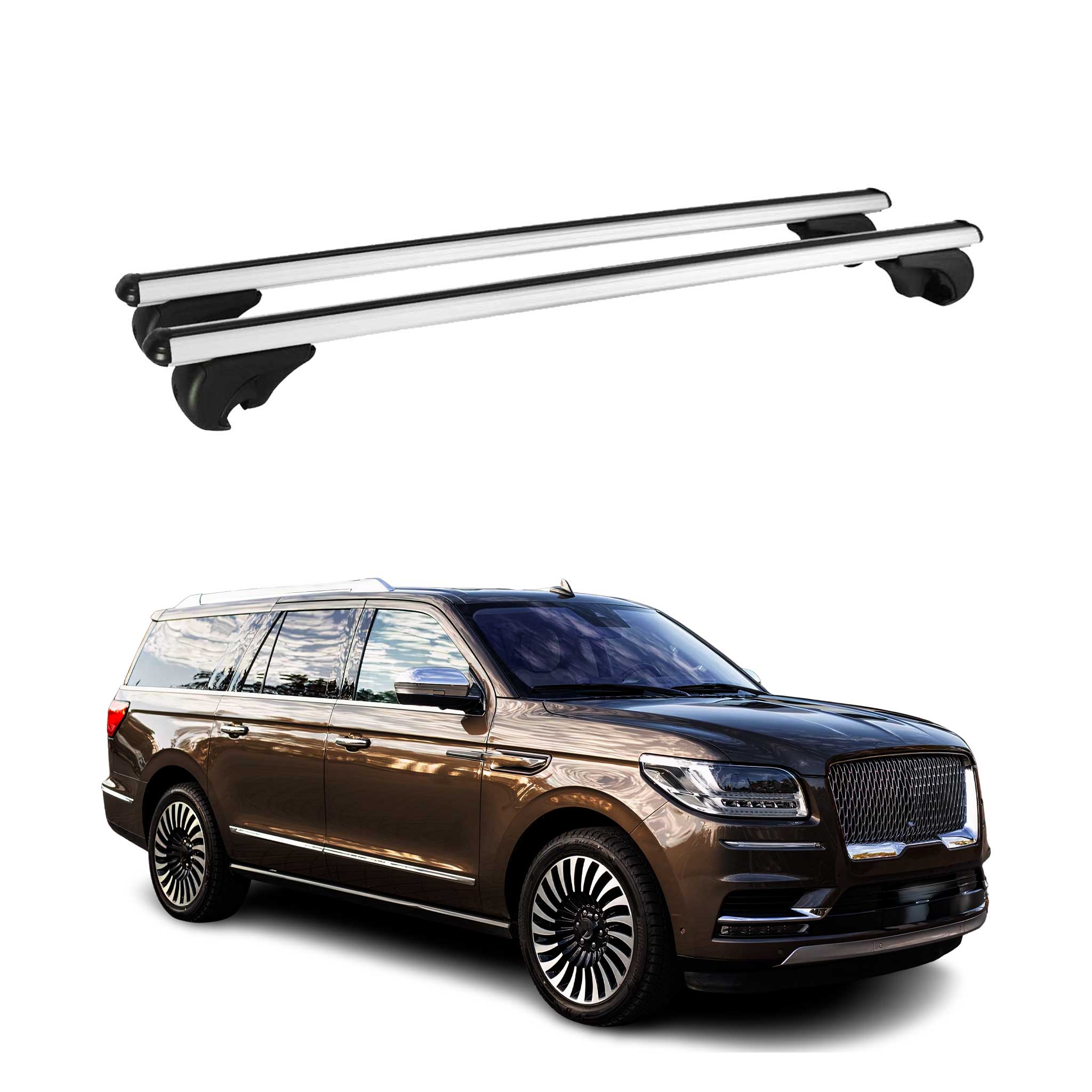 2018-2024 Lincoln Navigator Roof Rack Cross Bars Silver