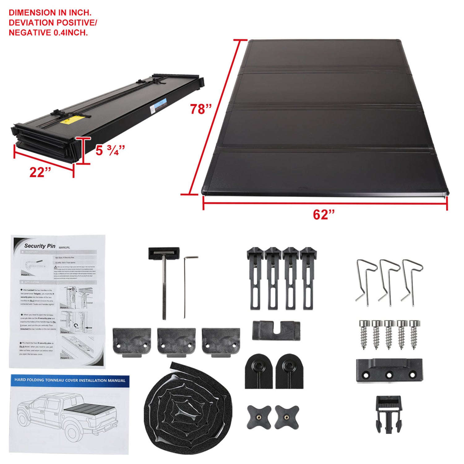 2005-2010 Dodge Dakota / 2006-2009 Mitsubishi Raider 6.5' Bed Tonneau Cover