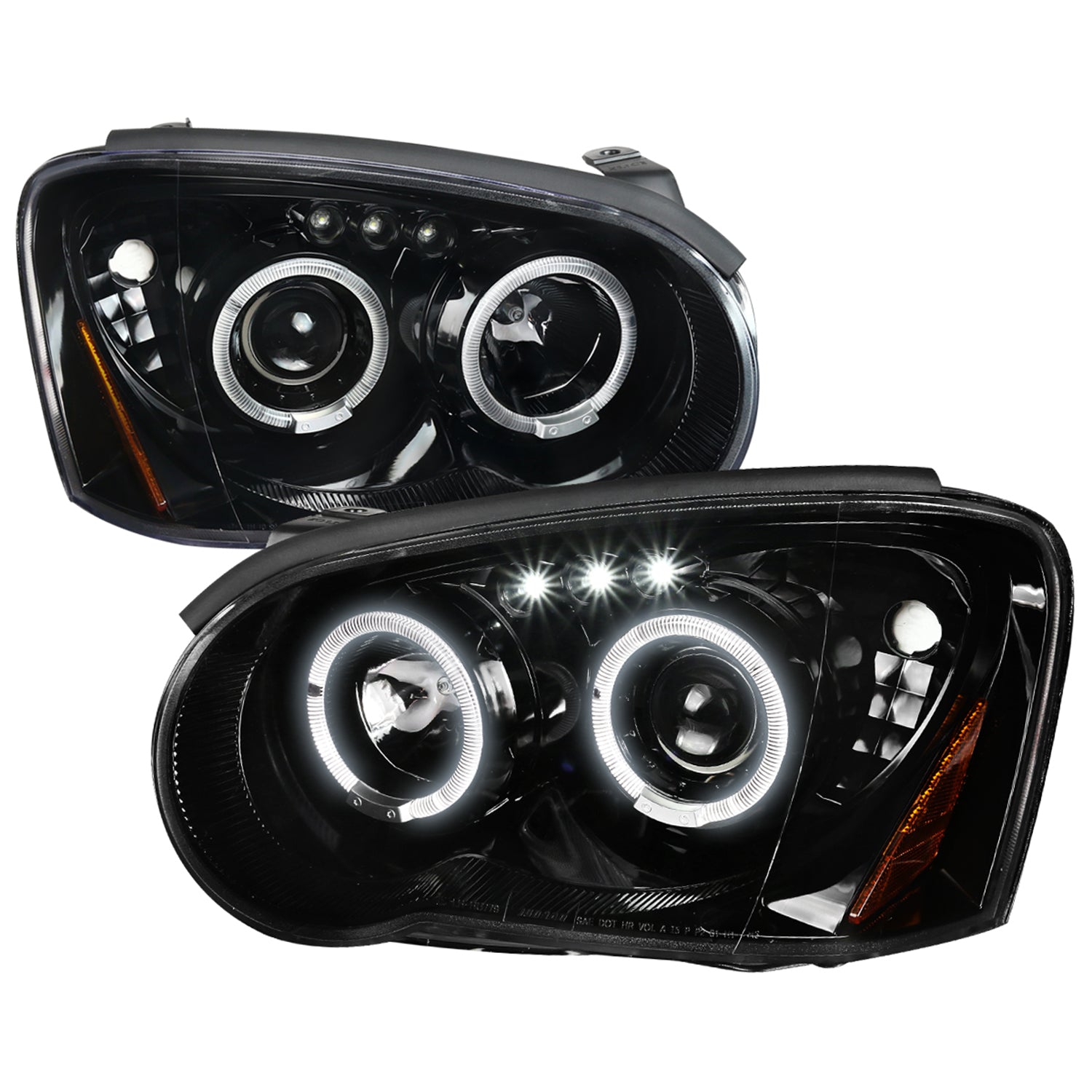 2004-2005 Subaru Impreza WRX/STI Outback Projector Headlights Jet Black