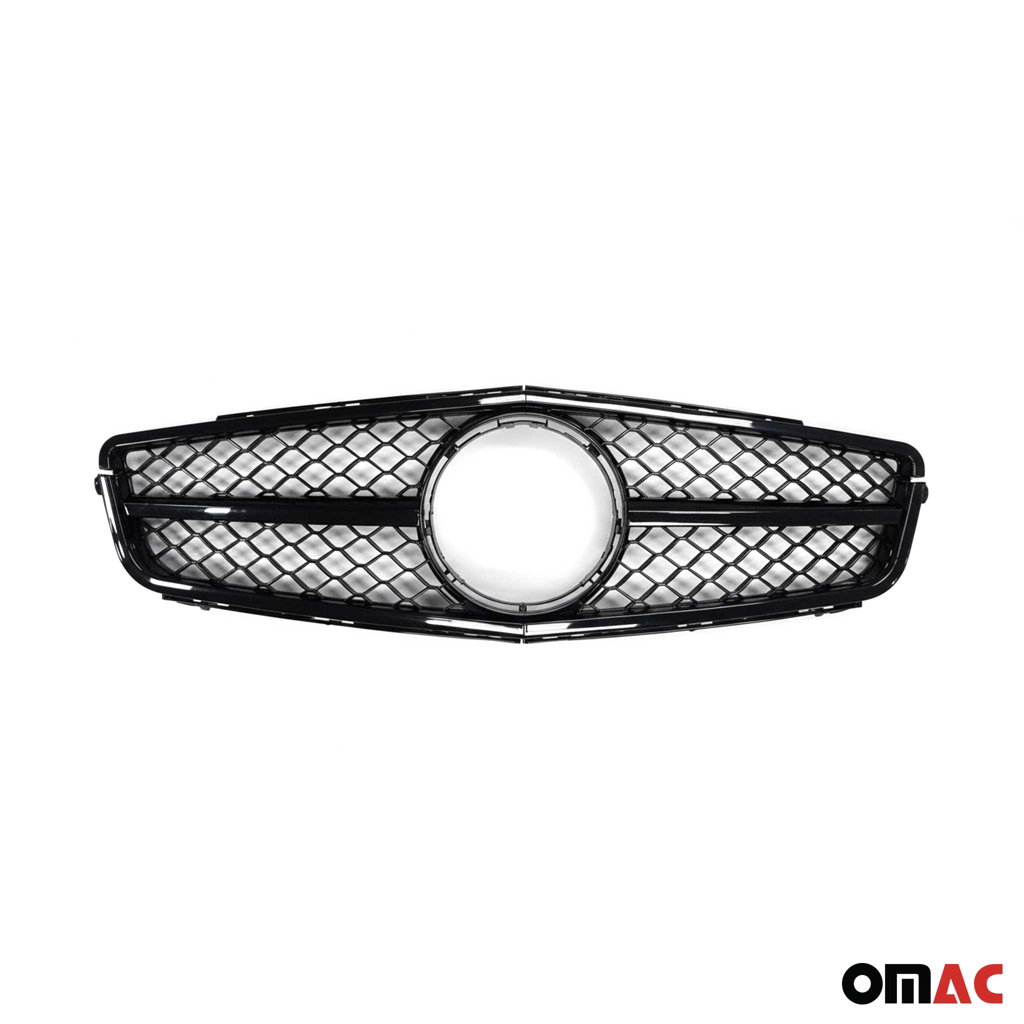 2010-2014 Mercedes C Class W204 Sedan AMG Style All Gloss Black Front Grill