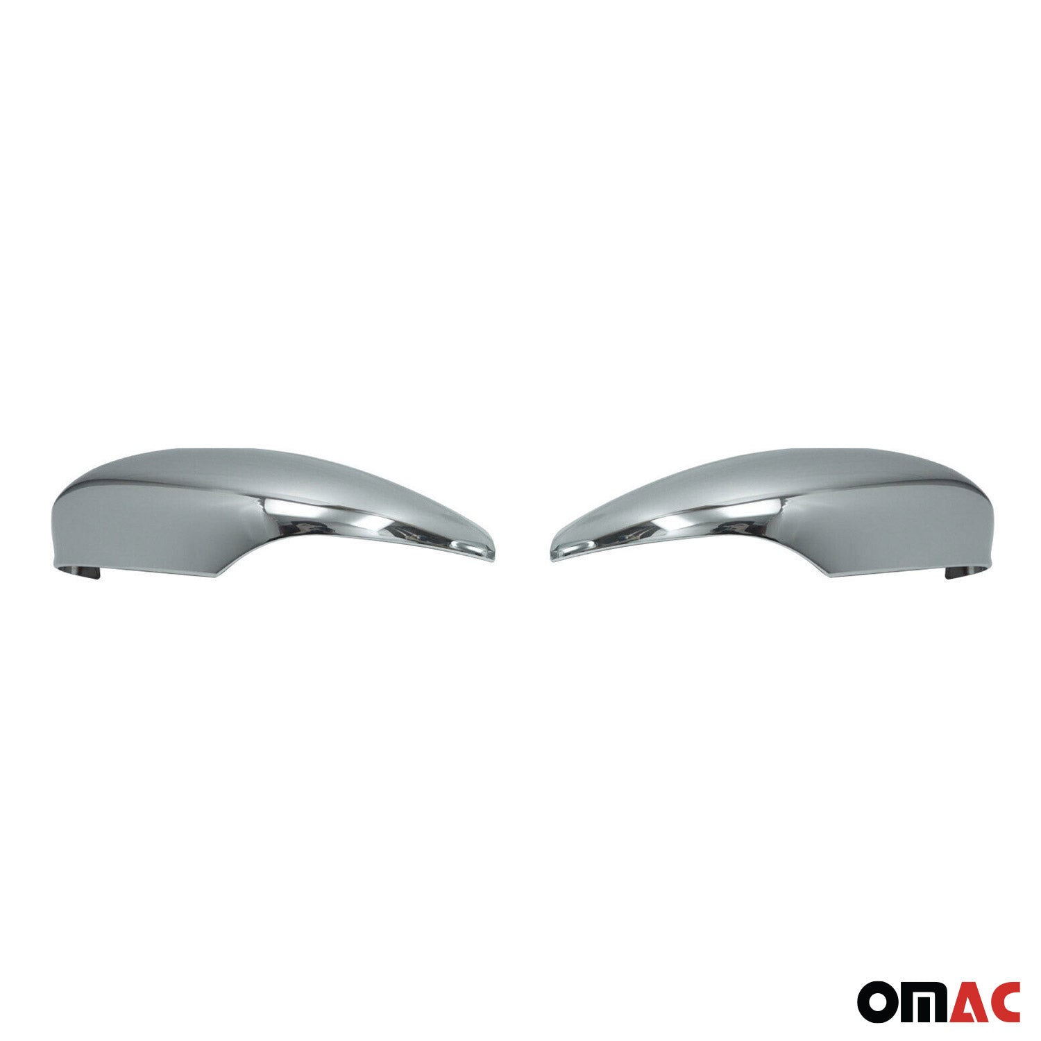 2011-2019 Ford Fiesta / B-Max Side Mirror Cover Caps Chrome Stainless Steel Silver 2Pcs