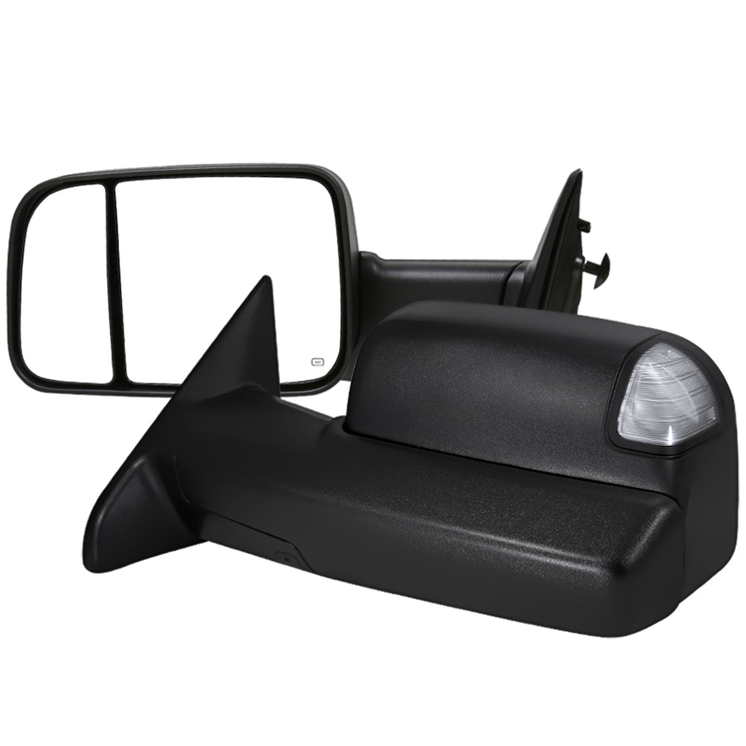 2013-2015 Dodge RAM Heated Towing Mirrors Clear Lens Turn & Puddle Lights