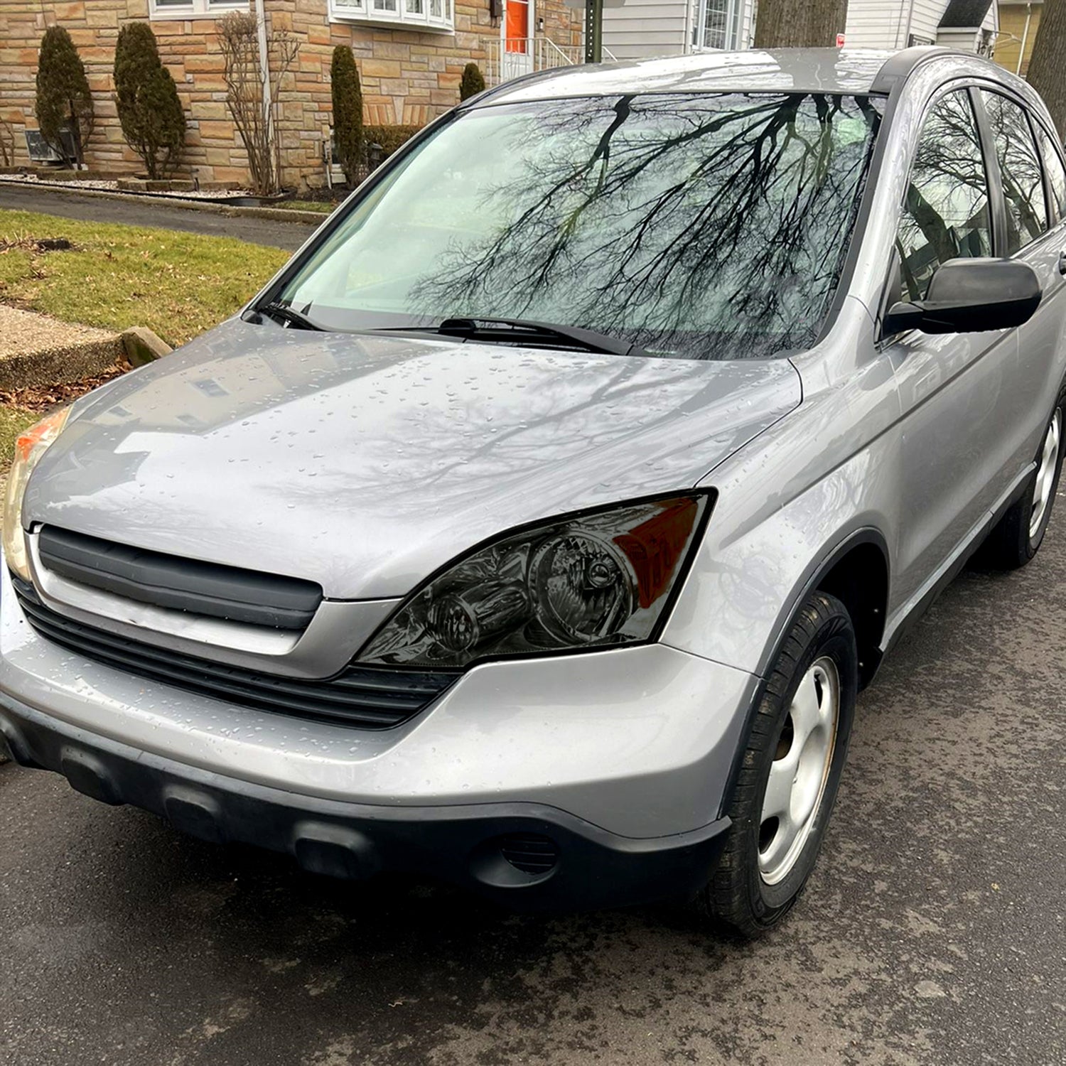 2007-2011 Honda CR-V Factory Style Headlights Chrome Housing/Smoke Lens