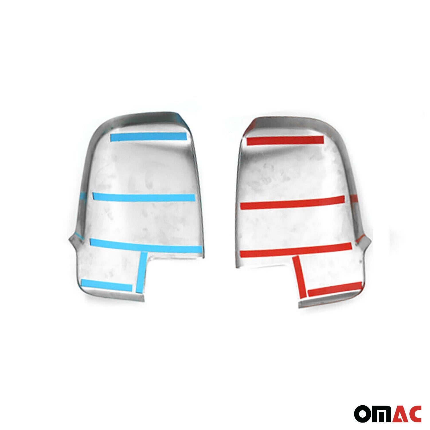 2019-2026 Mercedes Sprinter W907 910 Side Mirror Cover Caps Stainless Steel Silver 2Pcs