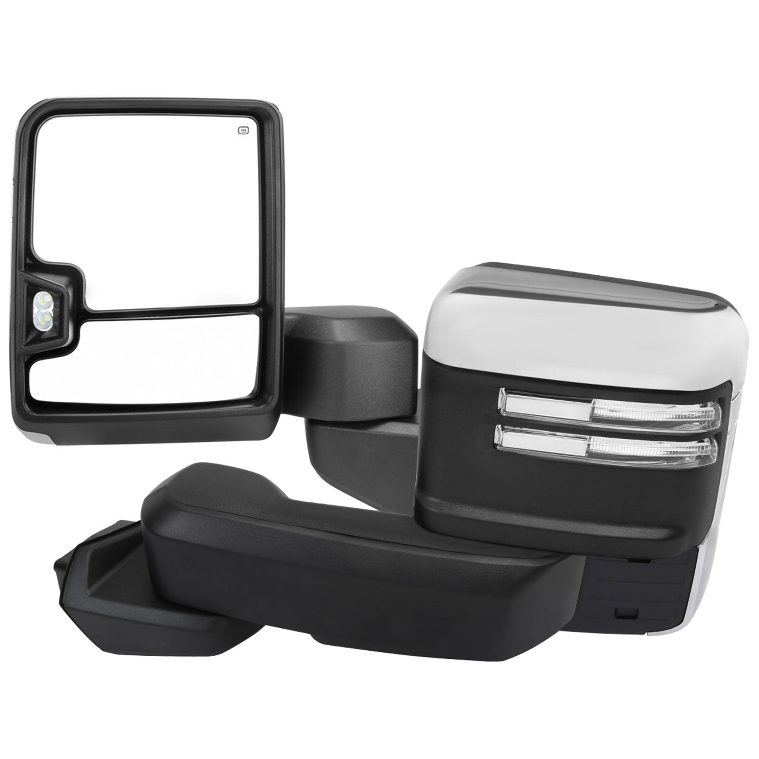 2019-2023 Chevy Silverado 1500 Heated Chrome Towing Mirrors & Turn Signal