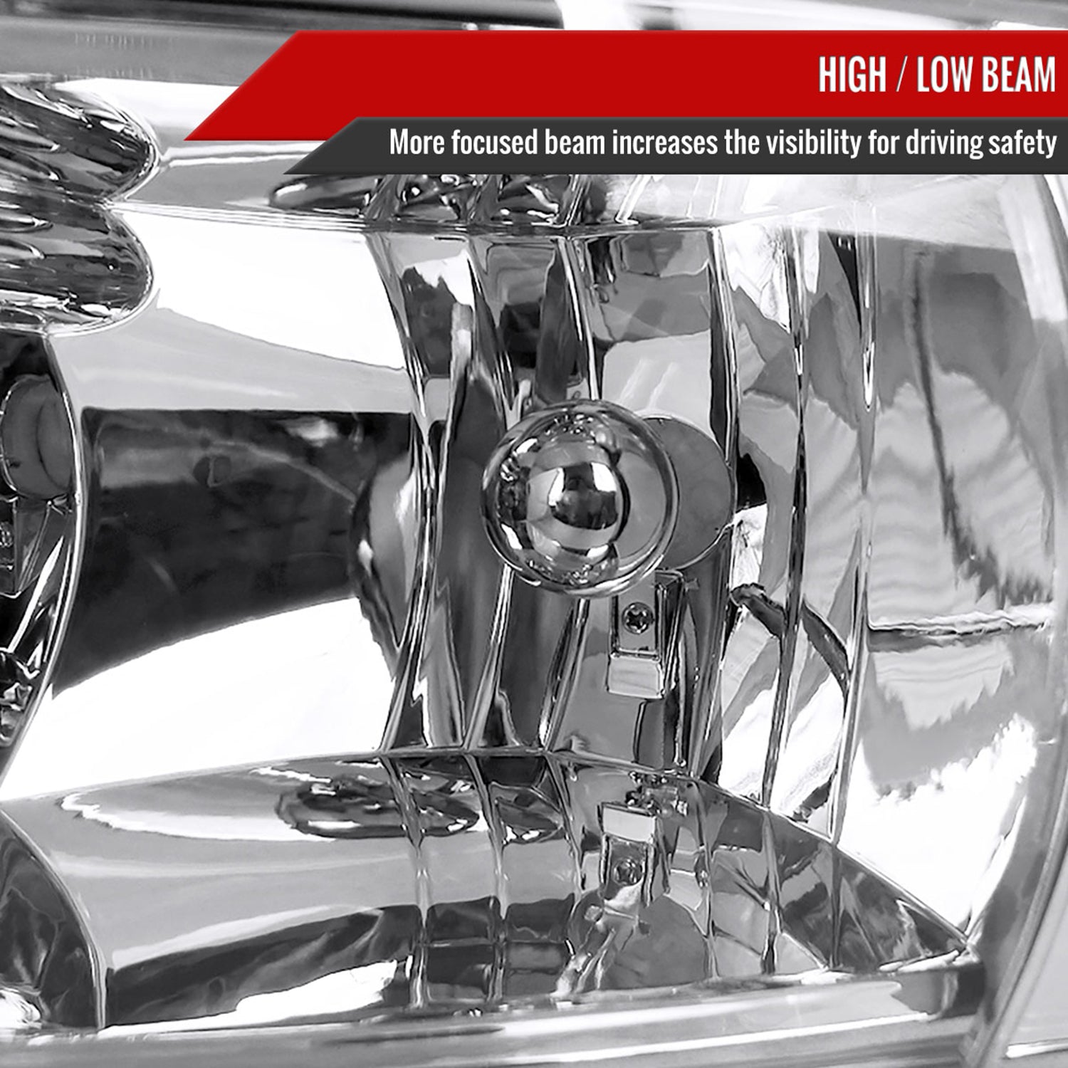 1994-2001 Dodge RAM 1500 2500 3500 Factory Headlights Chrome/Clear