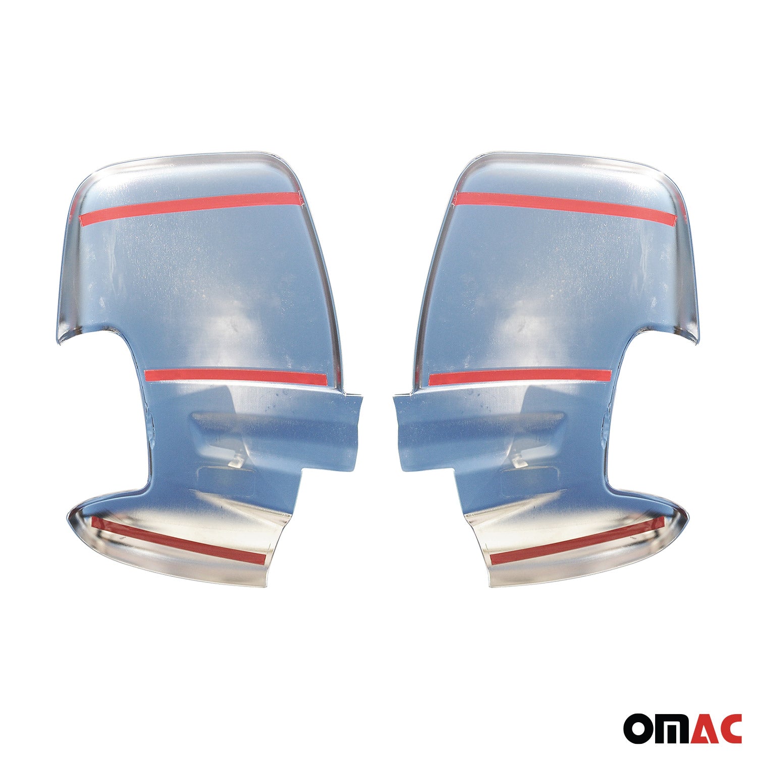 2015-2025 Ford Transit Side Mirror Cover Caps Stainless Steel Chrome Silver 2 Pcs